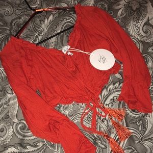 Sabo skirt cropped long sleeve top